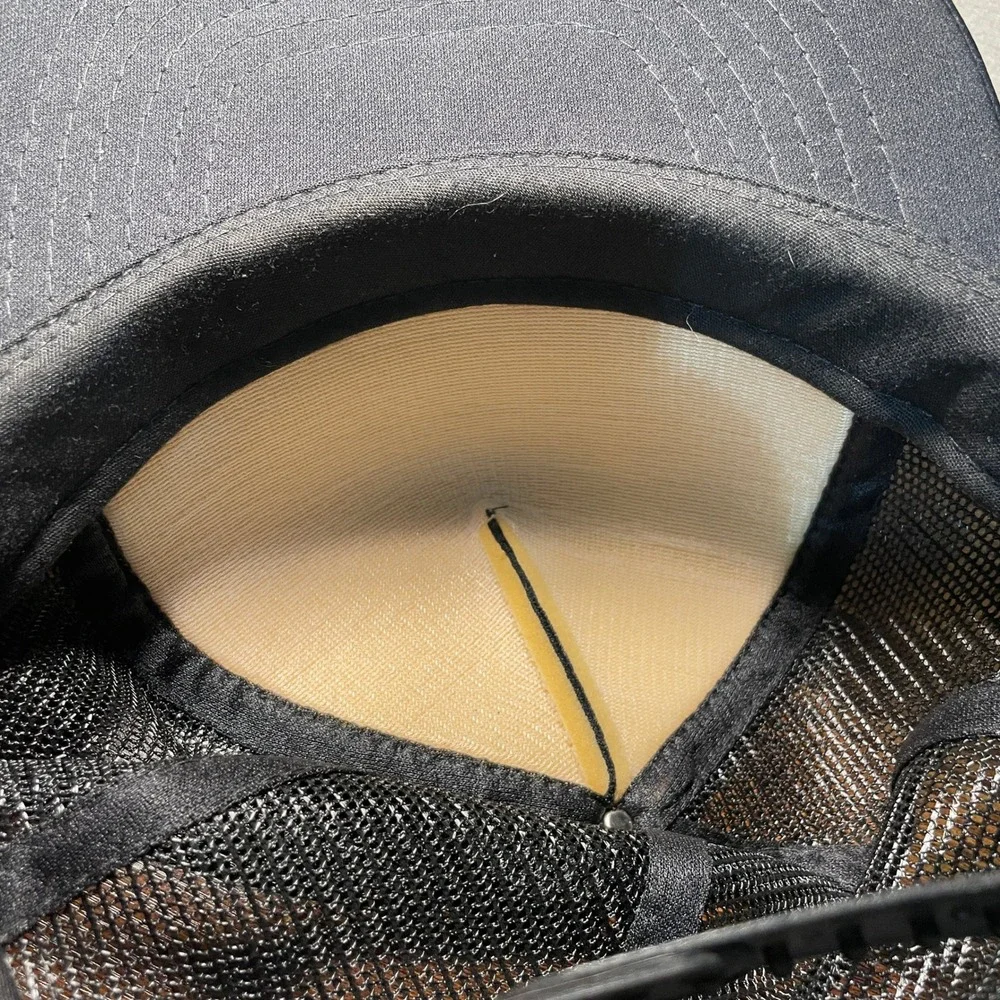 Vintage John Crane International Sealing Systems Trucker Hat Black Snapback Mesh - Picture 8 of 10